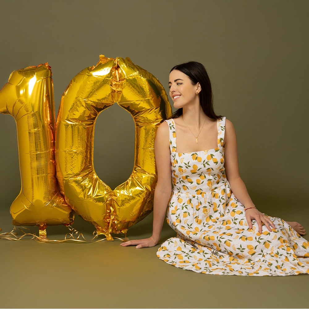 NWOT Reformation Manet Dress in Lemonade Yellow White Lemon Linen Ruffle Midi - Picture 3 of 4